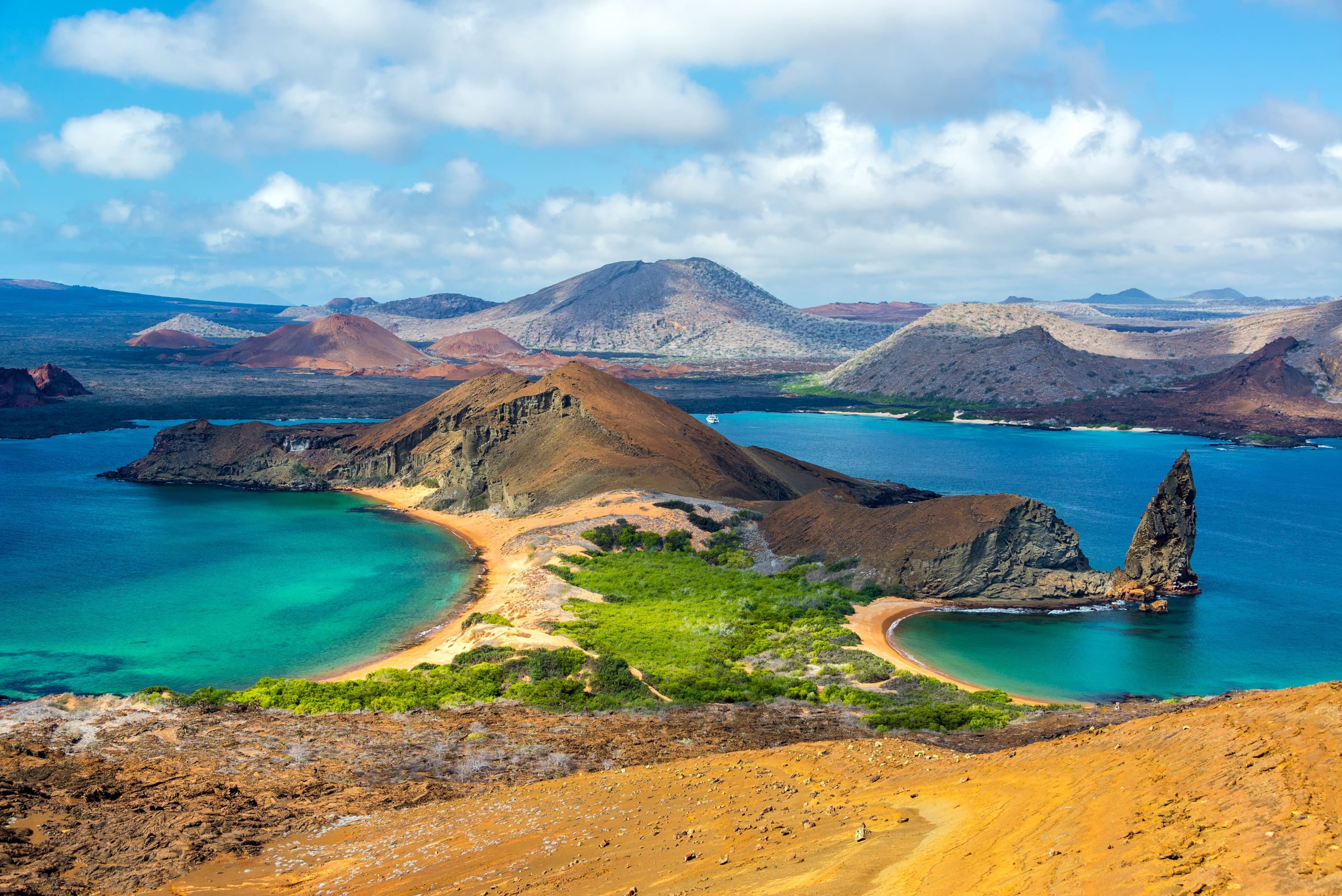 vue aérienne des galapagos