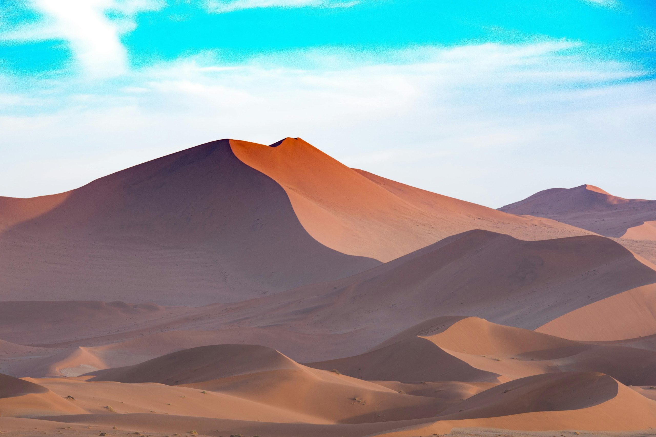 Une vue sur le désert de Namibie