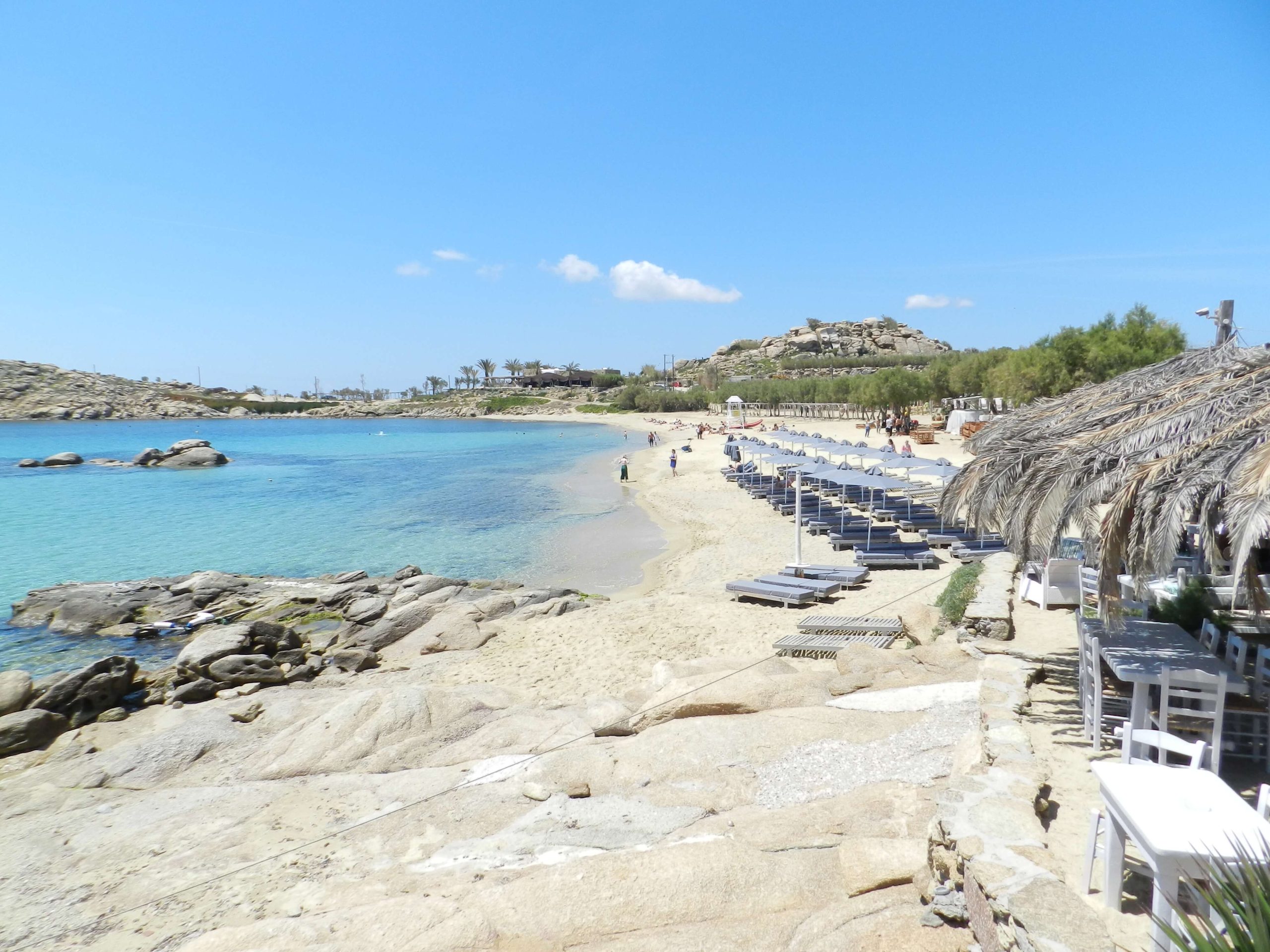 plage paradisiaque à mykonos