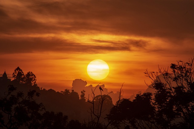 Un coucher de soleil en Ouganda
