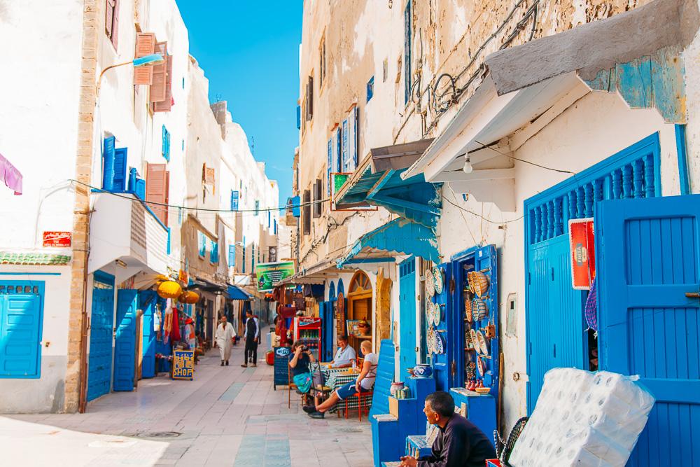 Le centre d'Essaouira au Maroc