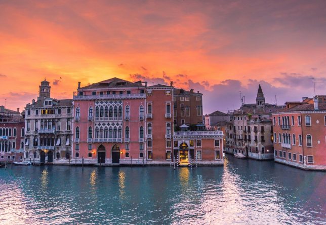 coucher de soleil Venise