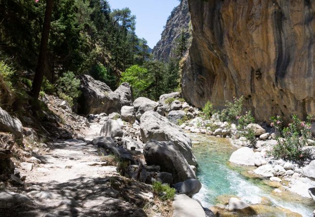 Les gorges de Samaria en Crète